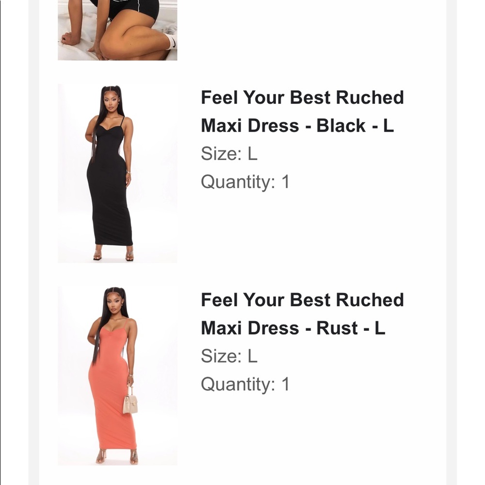 Feel Your Best Ruched Maxi Dress - Rust - Picture 9 of 9